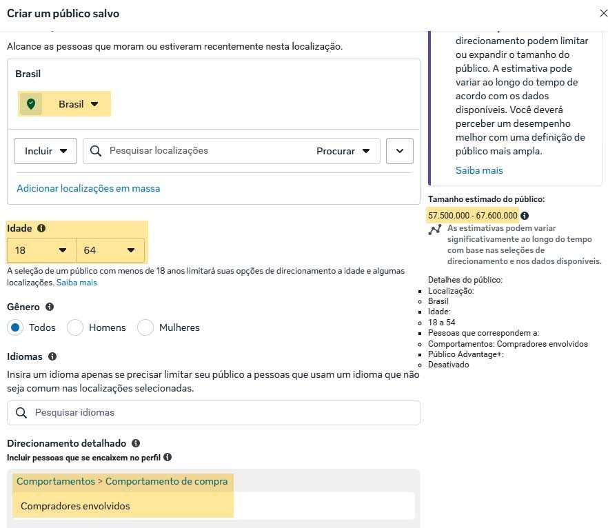 Exemplo de técnica para criação de públicos assertivos baseados em análise de dados.